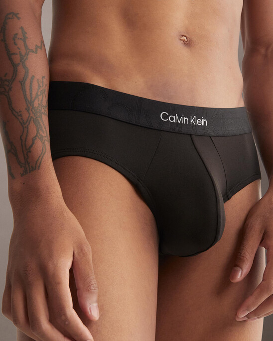 Embossed Icon Microfiber Hipster Briefs