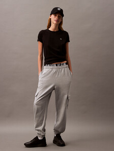 Archive Logo Crewneck Tee, Black, hi-res
