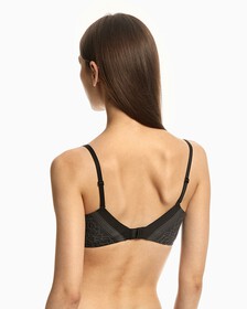 INVISIBLES LACE LIGHTY LINED PERFECT COVERAGE BRA, Black, hi-res