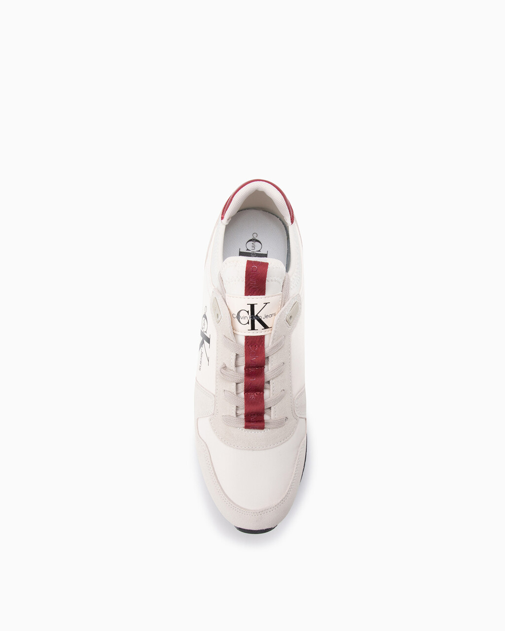 SUEDE COLOR BLOCK TRAINERS, Ancient White/Merlot, hi-res