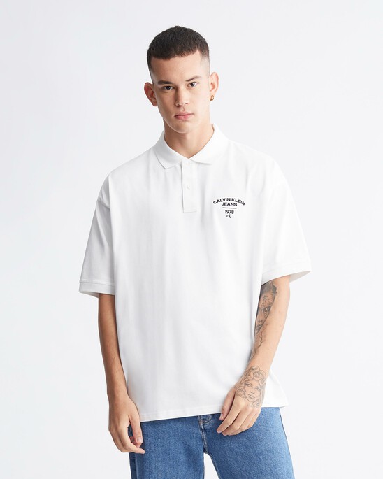 Varsity Curved Logo Polo