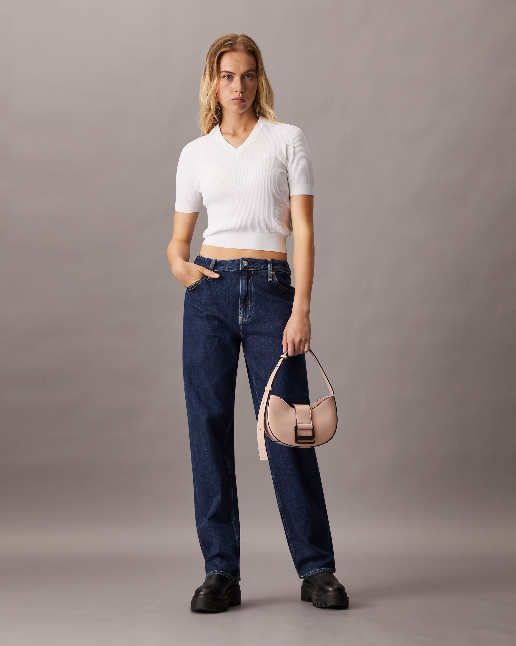 90s Straight Dark Jeans | blue | Calvin Klein Singapore