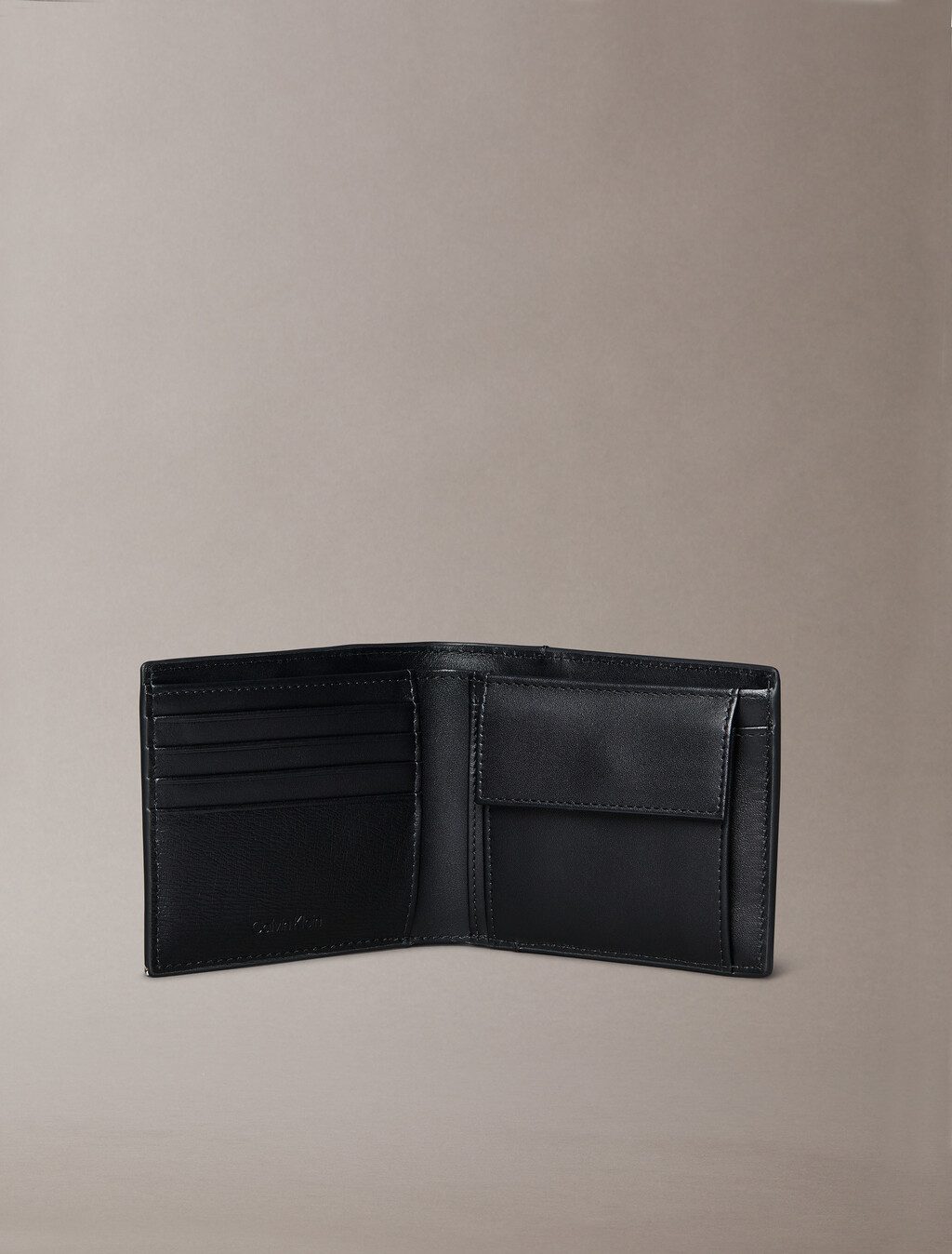 Leather RFID Billfold Wallet, Black, hi-res