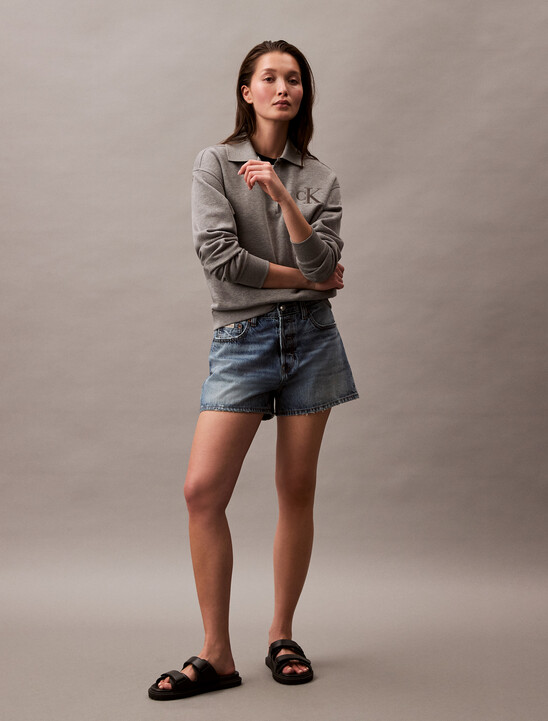 Relaxed Denim Bermuda Shorts