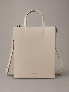 CK Paper Bag Leather Mini Tote, Birch, hi-res