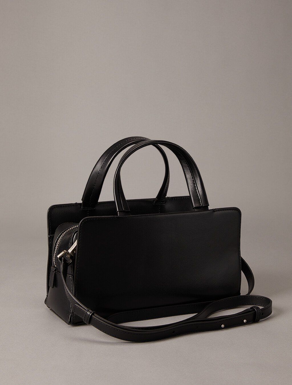 CK Attaché Small Satchel, Black Beauty, hi-res