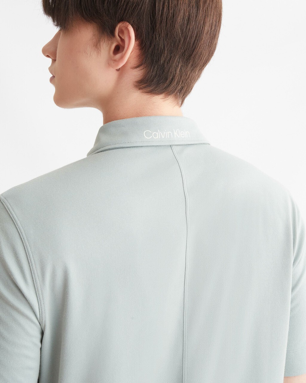 ACTIVE ICON WORKOUT POLO, GREEN MILIEU, hi-res