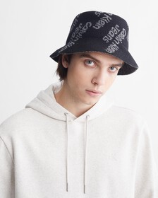 All Over Logo Bucket, BLACK, hi-res