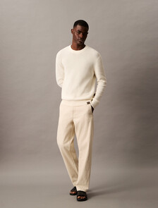 Cotton Linen Relaxed Jeans, NATURAL SUN, hi-res