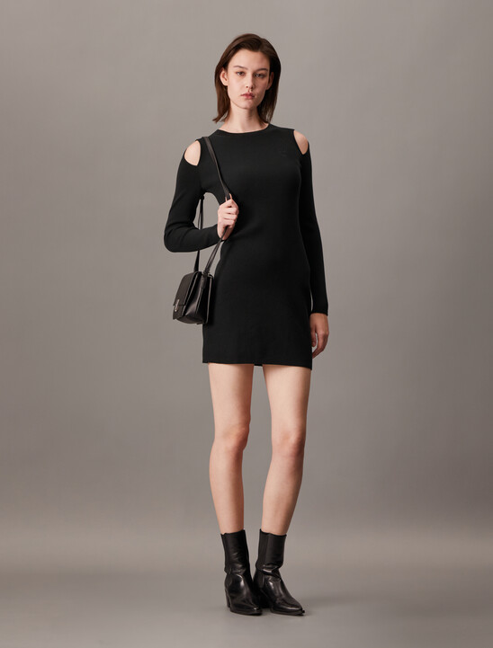 Organic Cotton Cut Out Sweater Dress