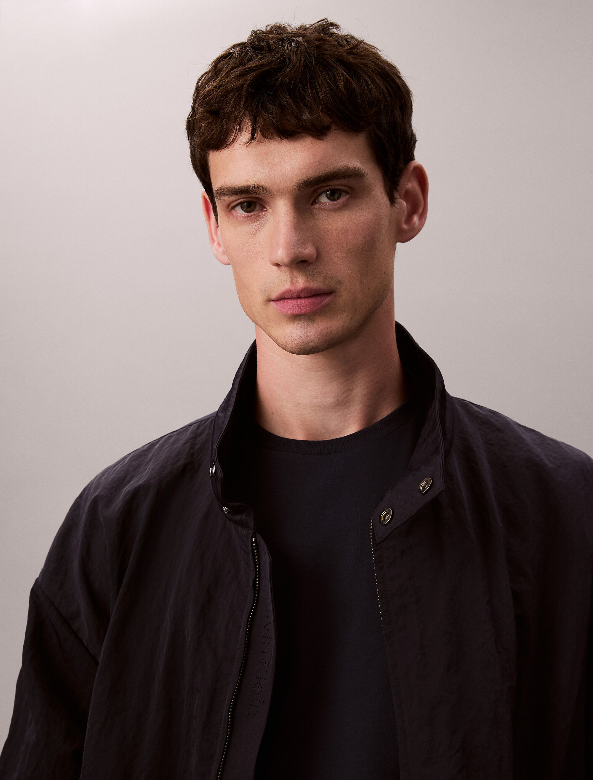 Tech Relaxed Blouson Jacket | blue | Calvin Klein Singapore