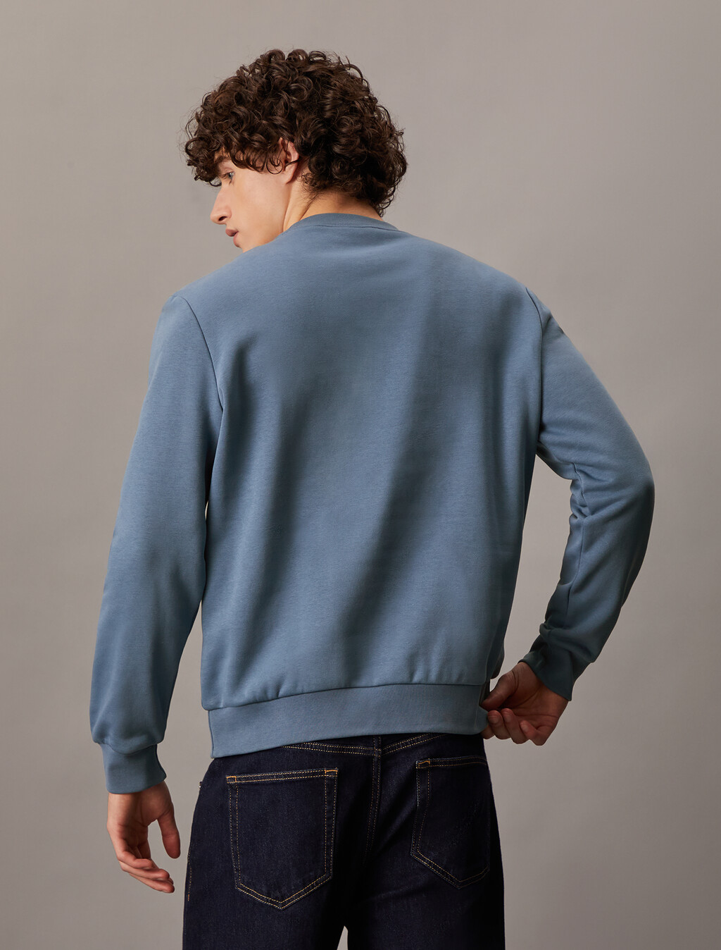 Archive Logo Fleece Crewneck Sweatshirt, Blue Horizon, hi-res