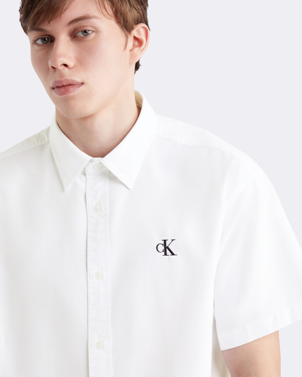 Relaxed Coolmax Oxford Shirt, BRIGHT WHITE, hi-res