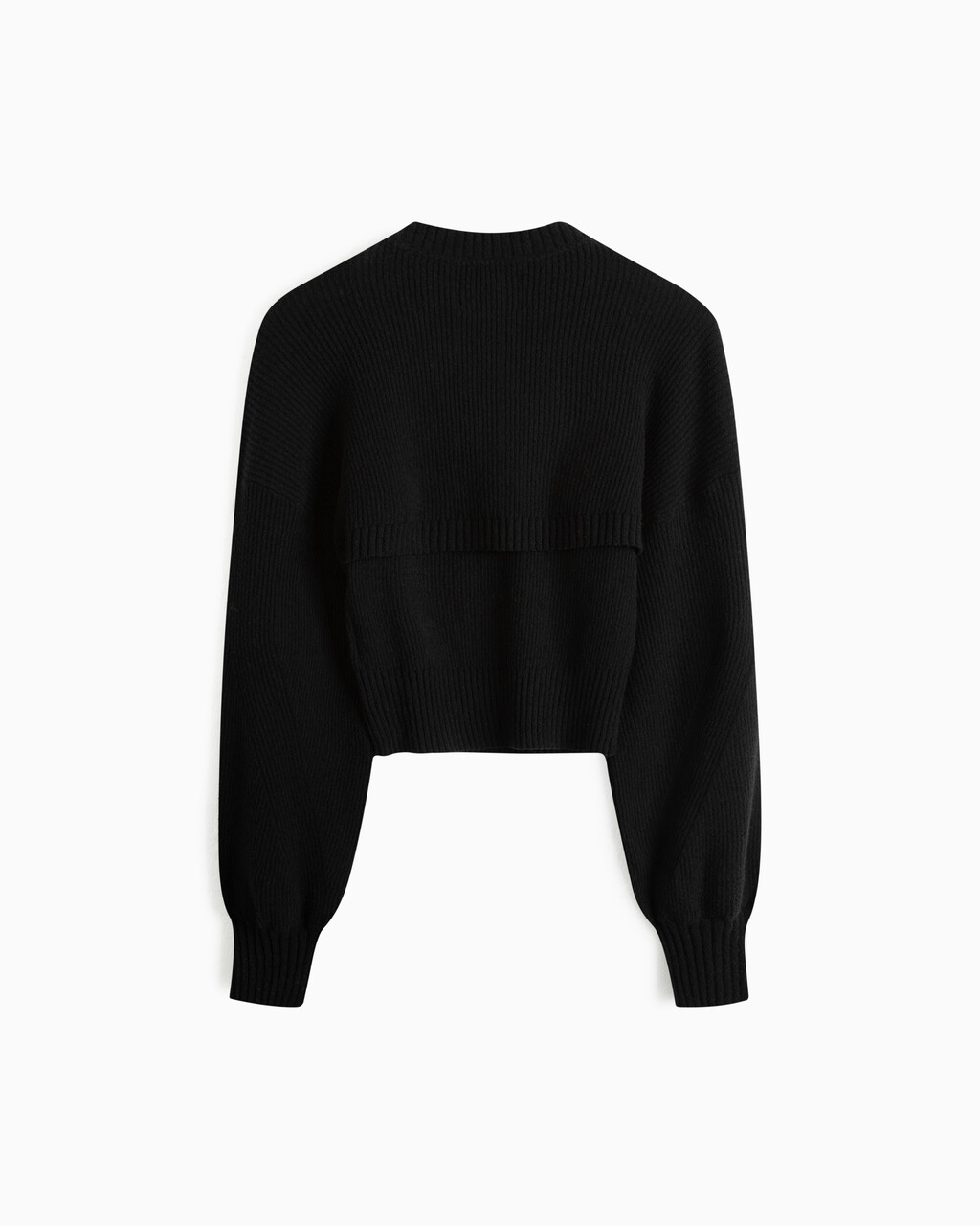 Feminine 2 In 1 Knit Cardigan, Ck Black, hi-res