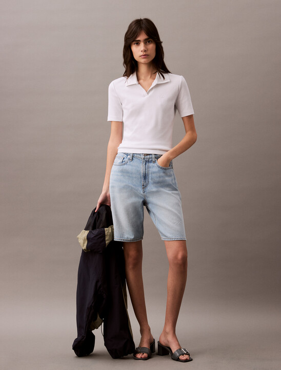 Essential Slim V Neck Polo