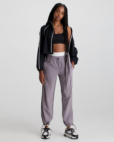 Relaxed Parachute Pants, GRAY RIDGE, hi-res