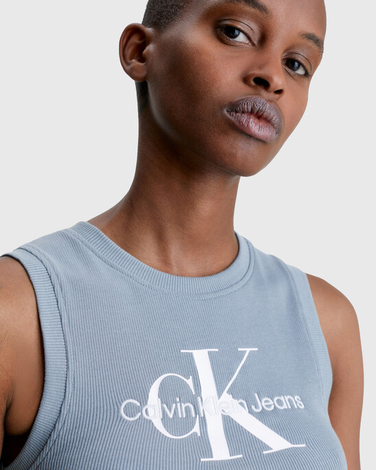 CROPPED MONOGRAM TANK TOP