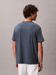 Monogram T-shirt, NEARLY NAVY HEATHER B8289, hi-res