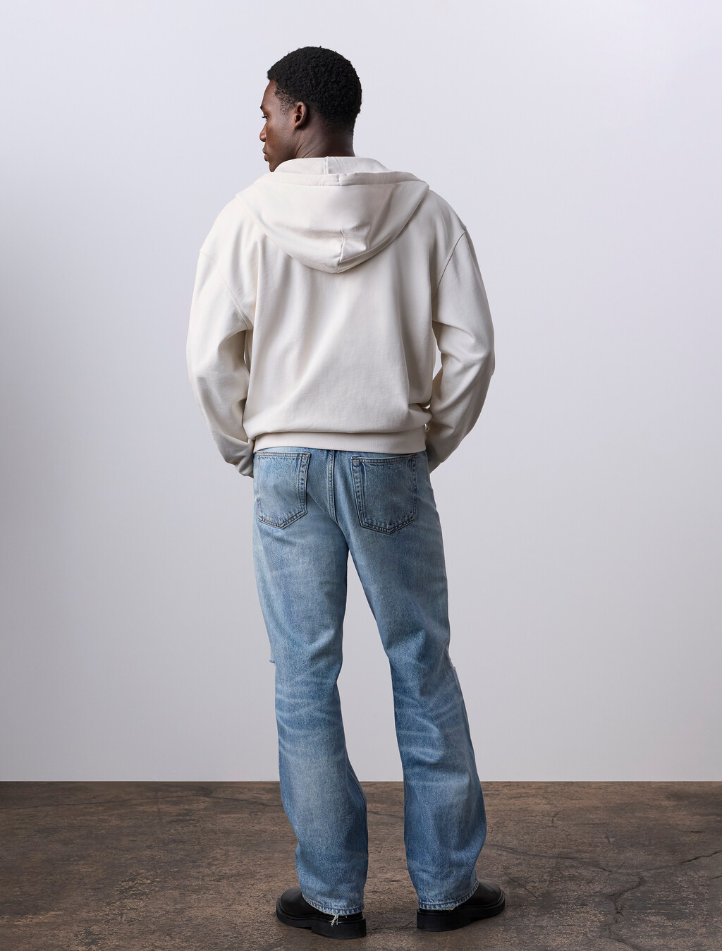 Jung Kook for Calvin Klein Terry Relaxed Hoodie, LILY, hi-res