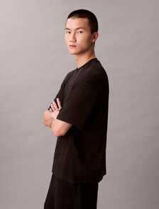 Relaxed Premium Interlock Emblem Logo T-Shirt, Black, hi-res