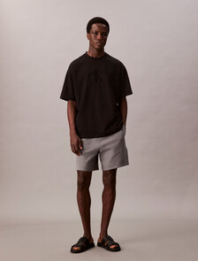 Relaxed Monogram T-shirt, Black, hi-res
