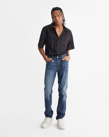 PREMIUM MONOGRAM RELAXED SHIRT, CK BLACK, hi-res