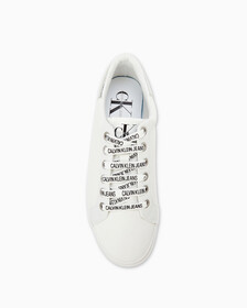 LOGO LACE UP SNEAKERS, Bright White, hi-res