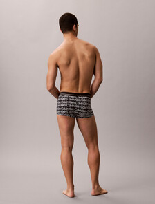 Icon Microfiber Stretch Metallic Low Rise Trunk, ECHO LOGO BLACK, hi-res