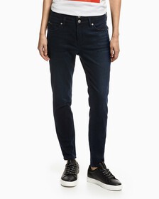 Sustainable Lyocell High Rise Body Skinny Jeans, Blue Black, hi-res