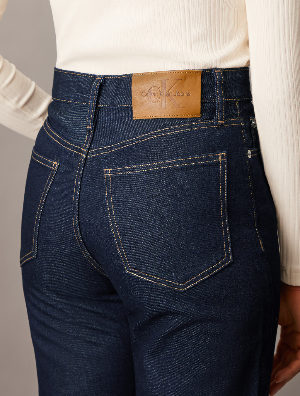 Forever Indigo Authentic Slim Straight Jeans, Denim Dark, hi-res