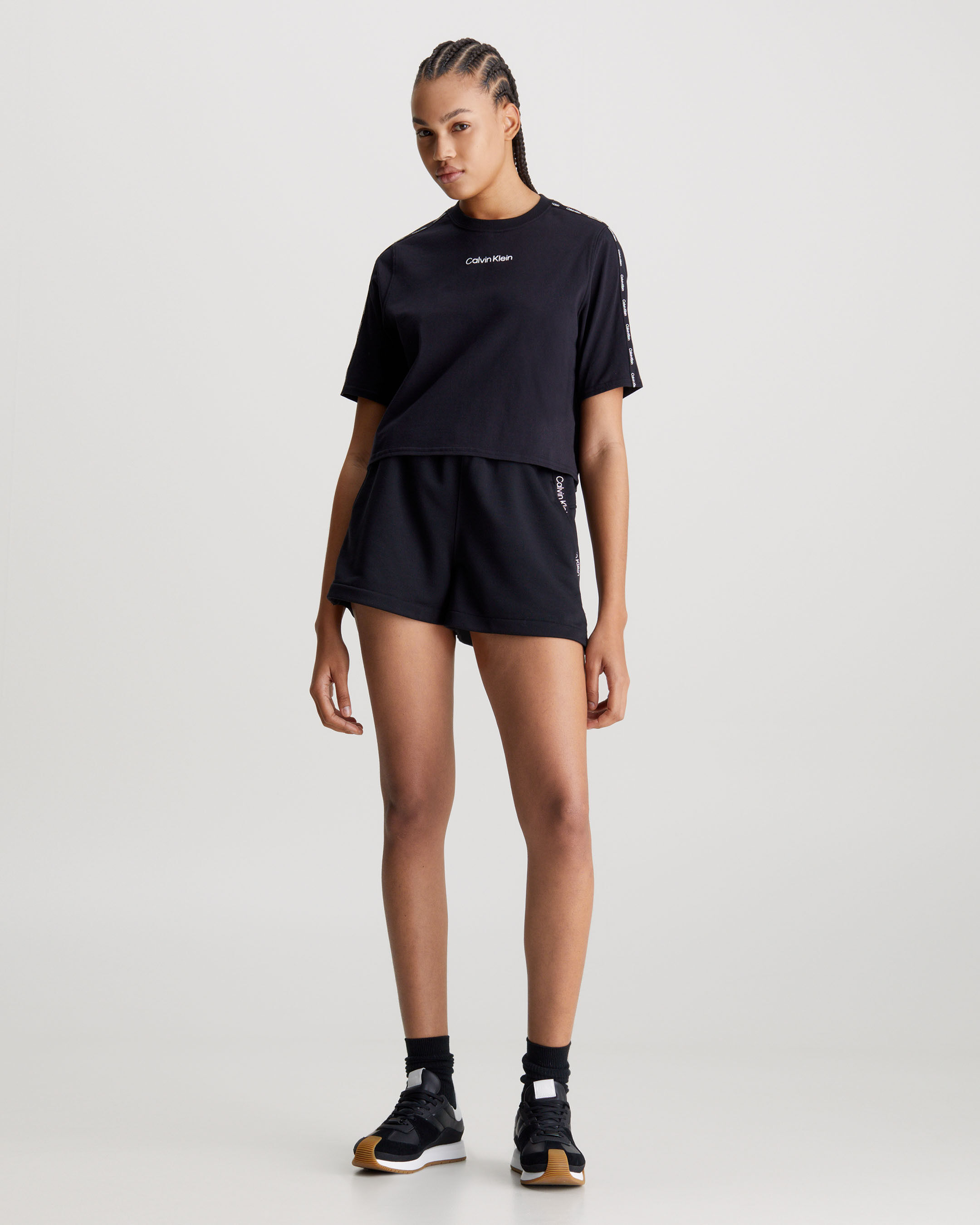 Calvin klein crop top and shorts on sale