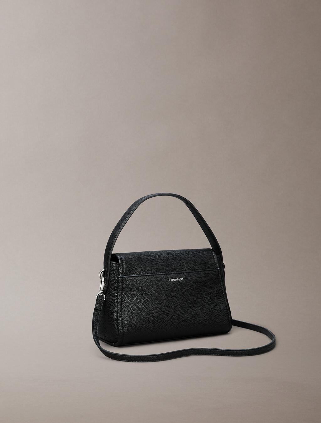 Pebble Grain Shoulder Bag, Black, hi-res