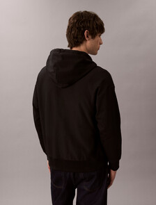 Premium Terry Relaxed Zip Hoodie, Black, hi-res