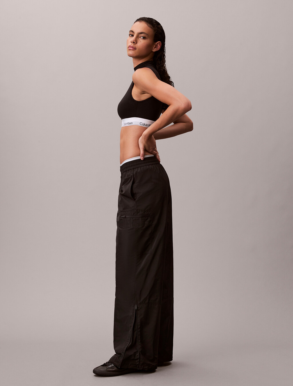 Tech Relaxed Pants, Black, hi-res