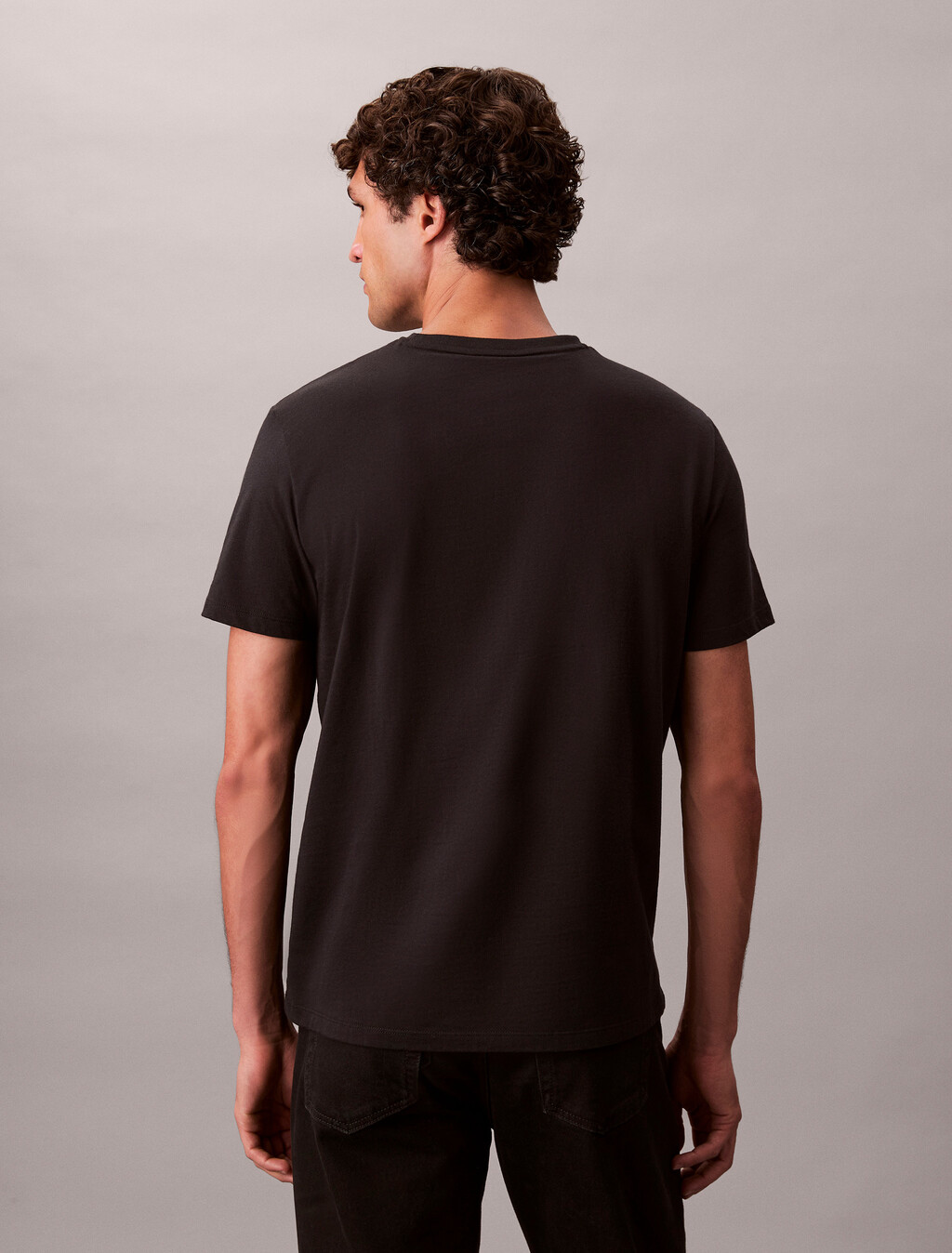 Monogram Patch Classic Tee, Black, hi-res