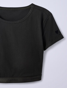 Jung Kook for Calvin Klein Heritage Cotton Lightly Lined T-Shirt Bralette, Peat, hi-res