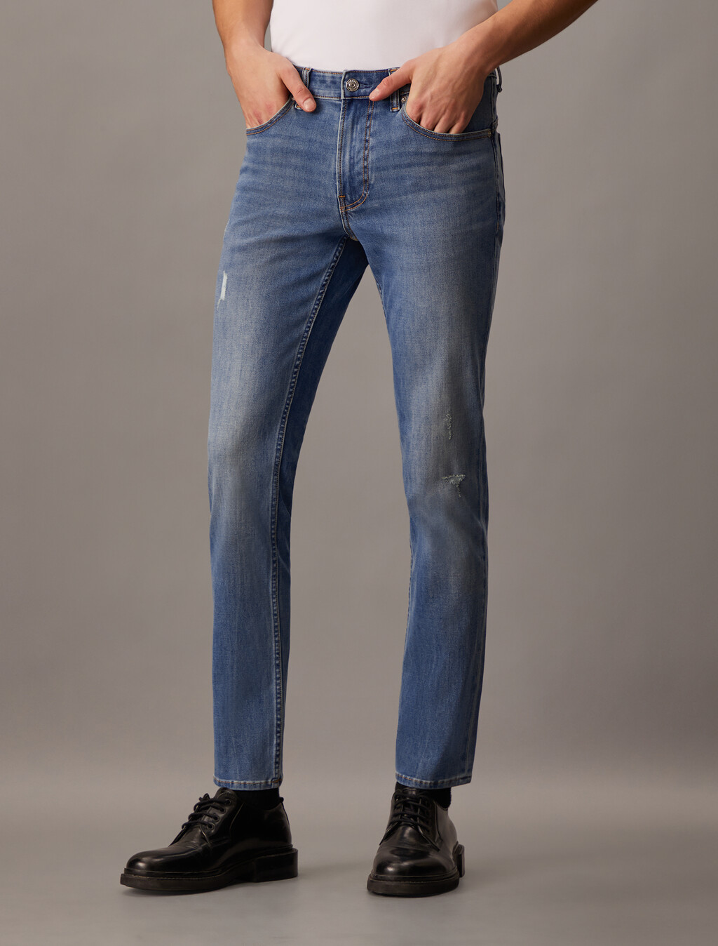37.5 Bi-Stretch Body Skinny Jeans, Denim Medium, hi-res