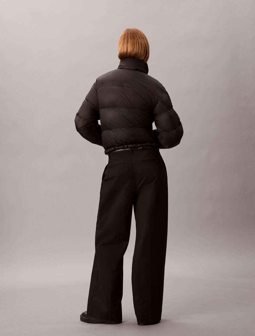 Monogram Down Puffer Jacket, Black, hi-res