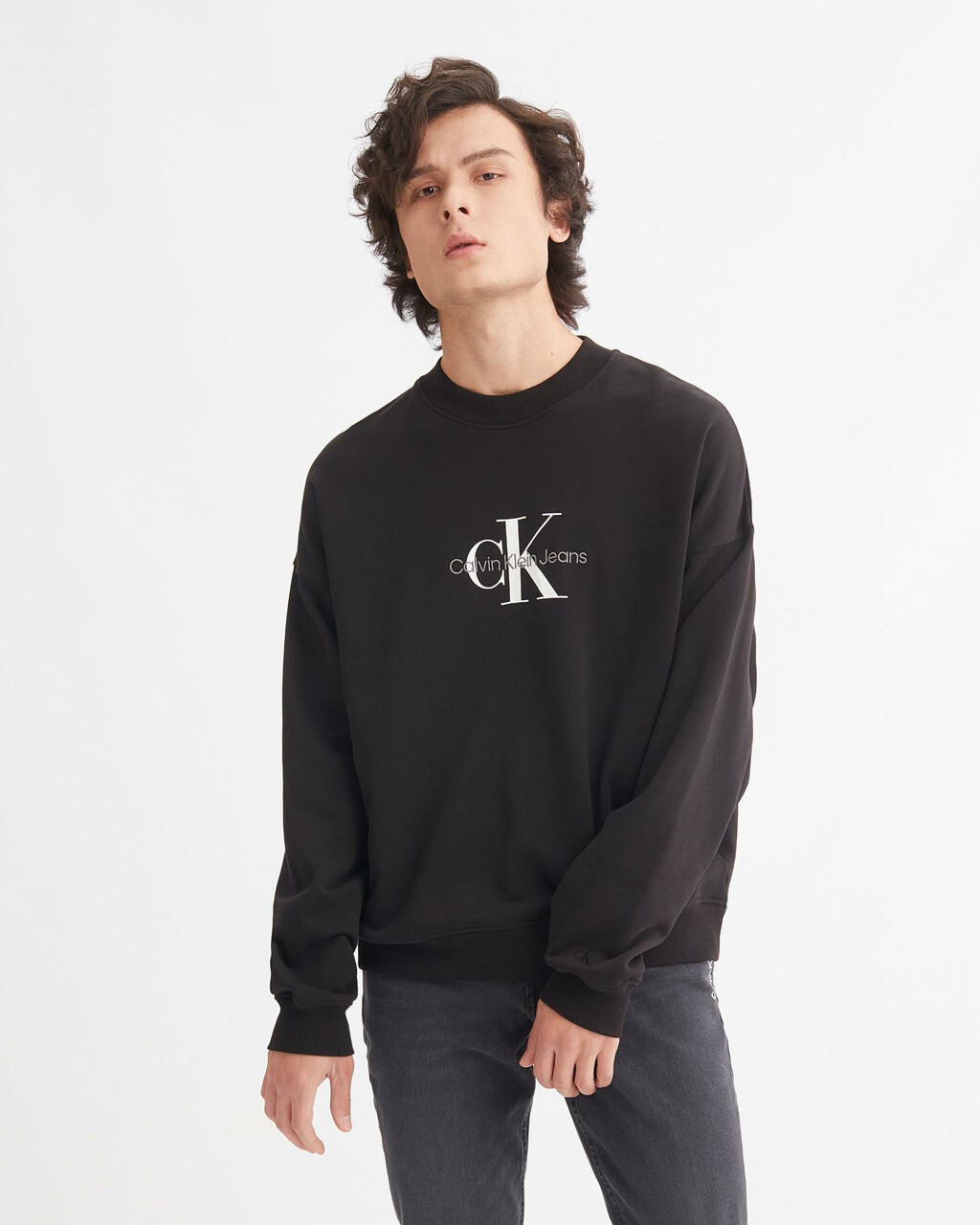 ARCHIVAL MONOLOGO SWEATSHIRT, Ck Black, hi-res