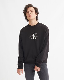 ARCHIVAL MONOLOGO SWEATSHIRT, Ck Black, hi-res