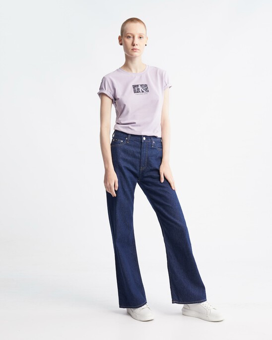 Monogram Box Print Organic Cotton Slim Tee