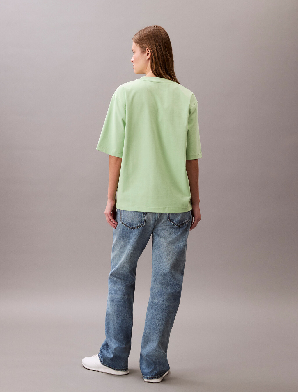 Cooling Cotton Jersey Relaxed Tee, Nile Green, hi-res