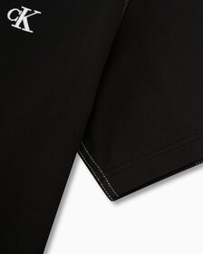 Modern Workwear Contrast Topstitch Tee, Ck Black, hi-res
