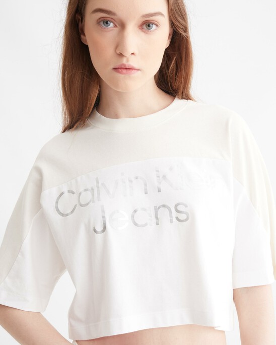 CROPPED GLOSS LOGO T-SHIRT