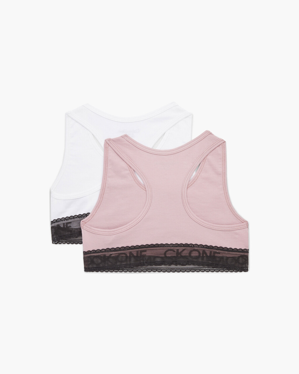 Girls 2 Pack CK One Bralette, Blushcheek/Pvhwhite, hi-res