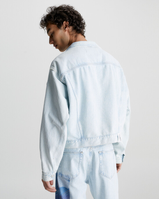 Oversized Printed Denim Jacket