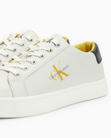 CLASSIC CUPSOLE LACE-UP SNEAKERS, Cirrus Grey/Dune Yellow, hi-res