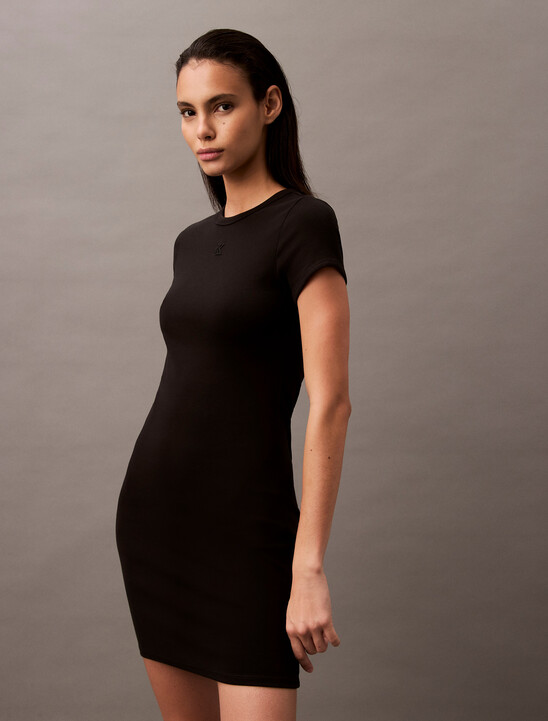 Rib Knit Mini Dress