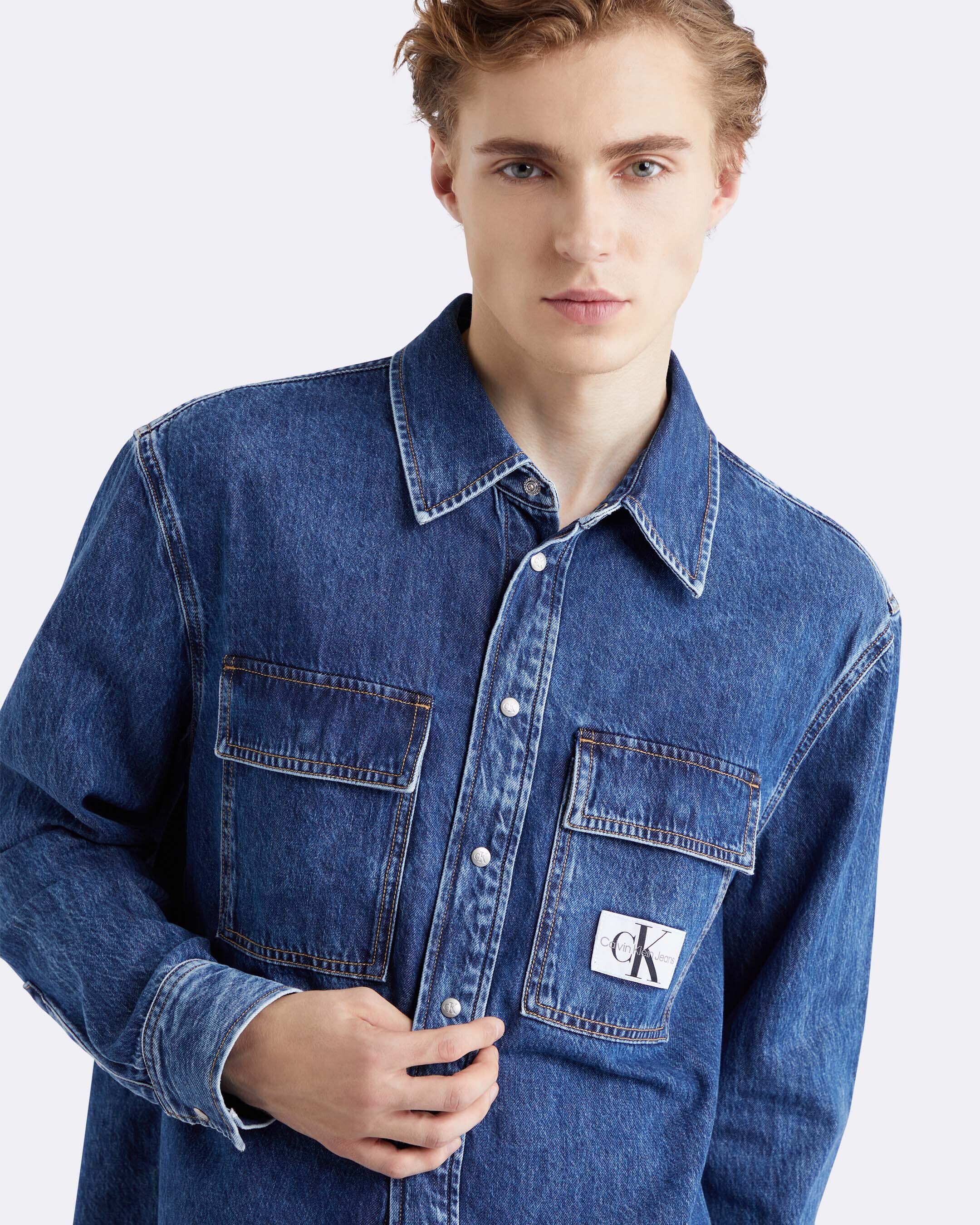 Ck denim shirt cheap