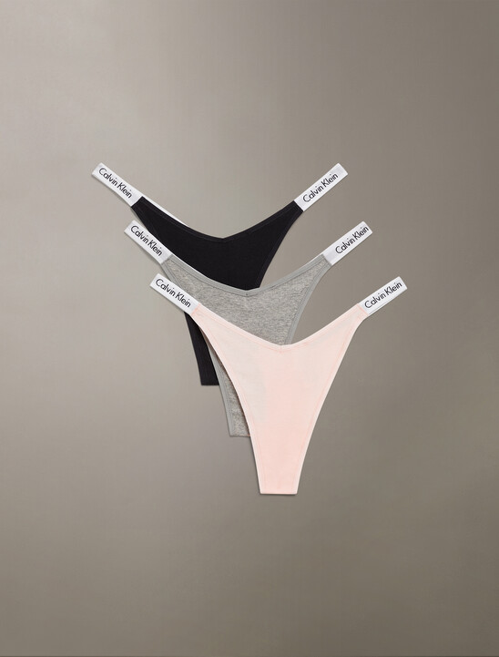 Carousel Cotton Stretch Rib Thong 3 Pack